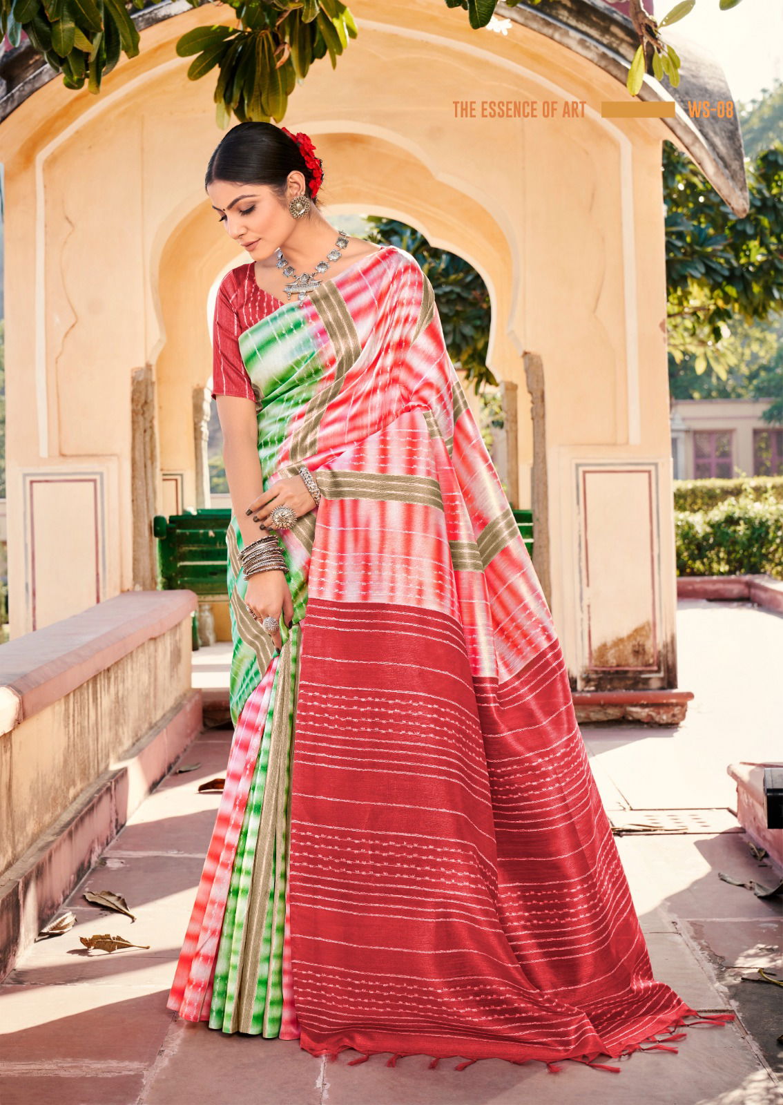 Shreyans White Stitch Wholesale Printed Saree Catalog